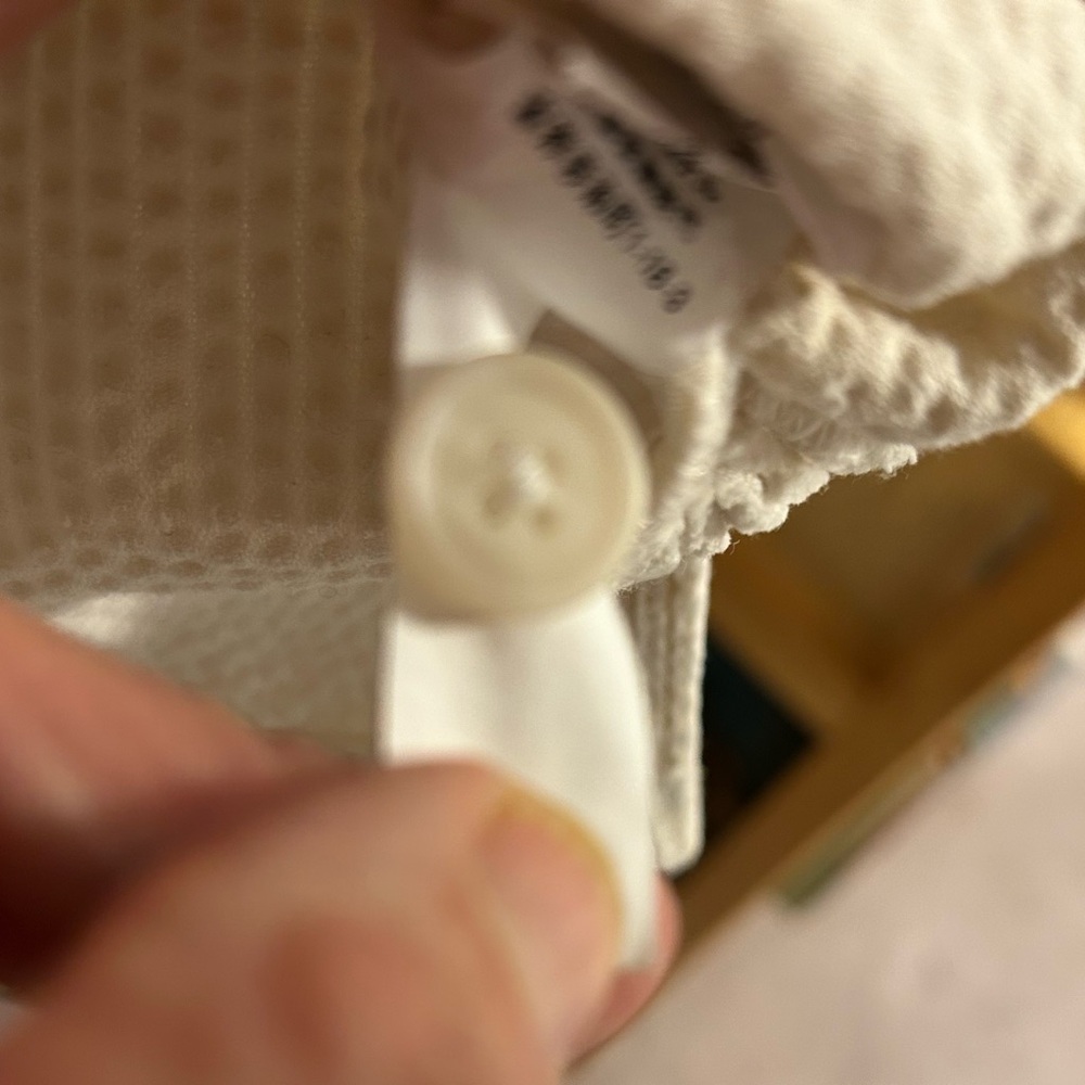 L.L. Bean Women’s Cream Corduroy Shirt - Picture 5 of 5